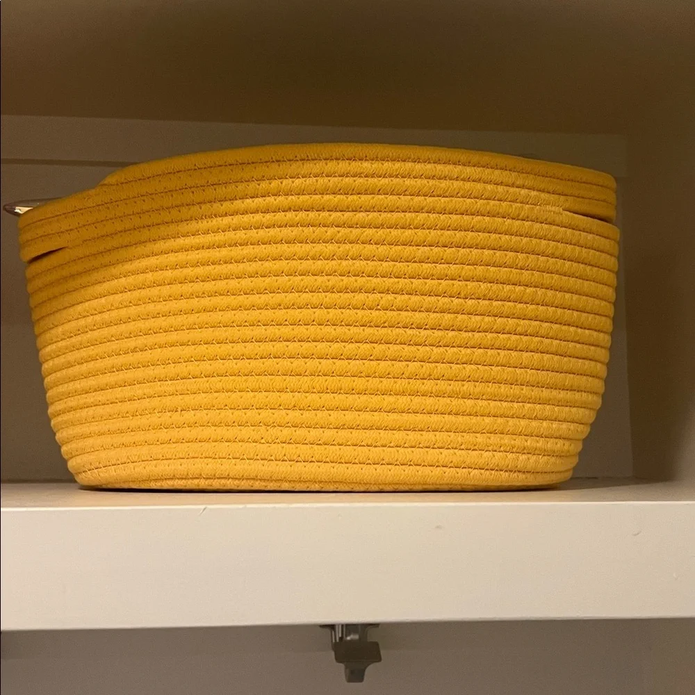 CubesLand set of 3 Yellow Baskets/Bins
